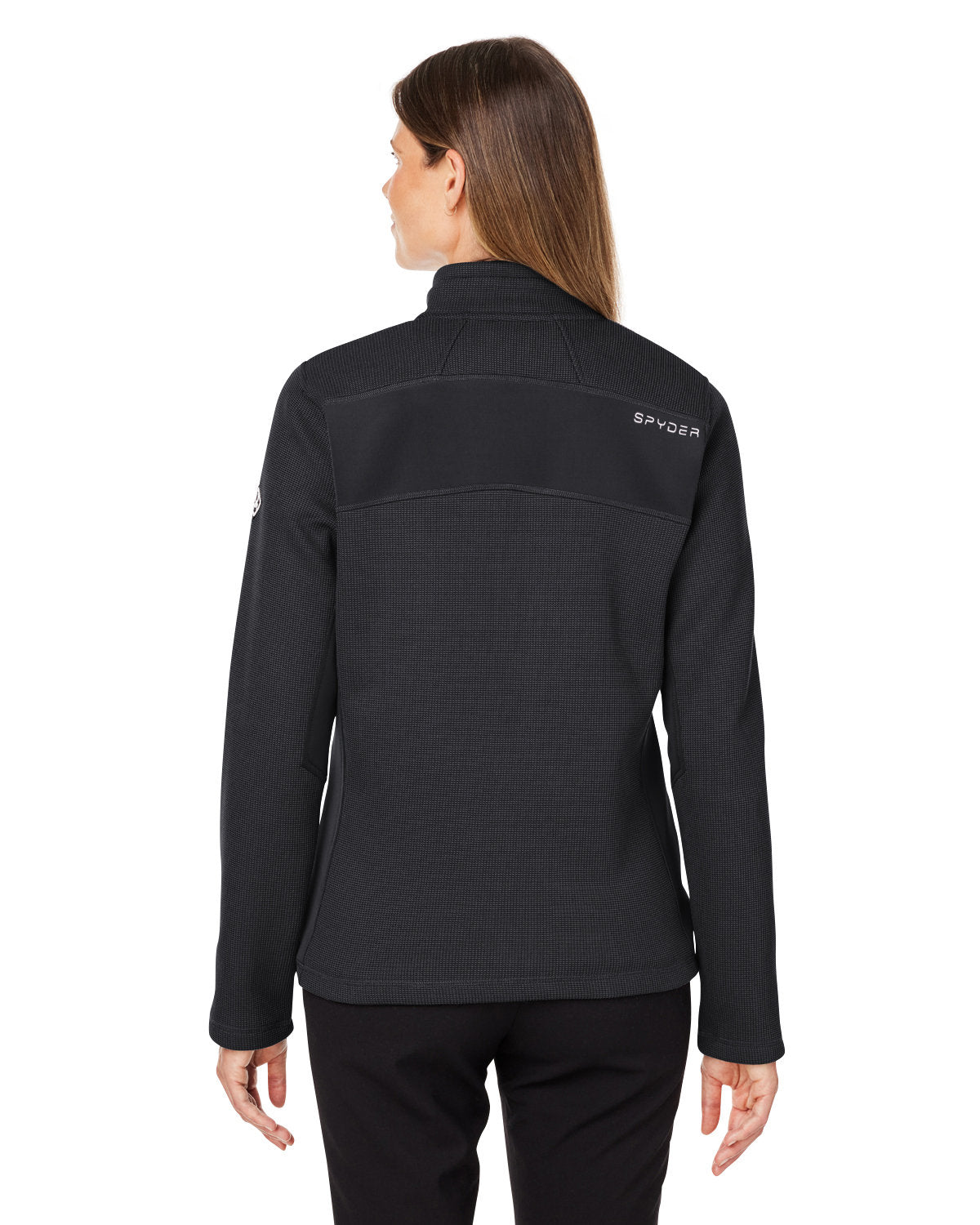 Custom Spyder Ladies' Constant Canyon Sweaters, Black