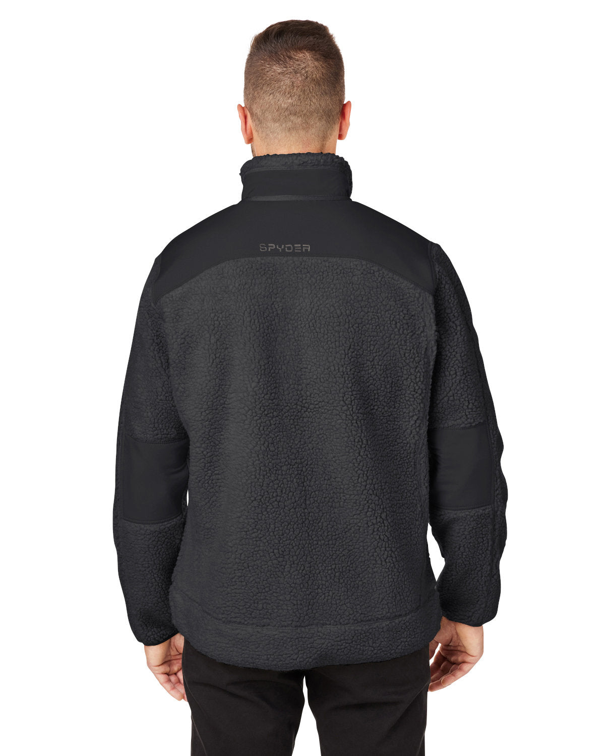 Custom Spyder Unisex Venture Sherpa Jackets, Black