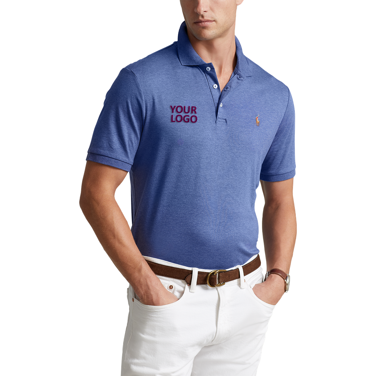 Ralph Lauren Soft Touch Polo - Classic Fit KSC53A Faded Royal Heather
