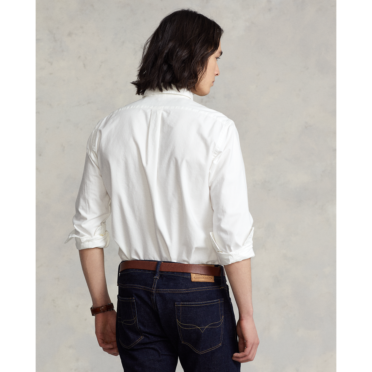 Ralph Lauren Garment Dyed Oxford Sport Shirt - Classic Fit  ZSC32A White