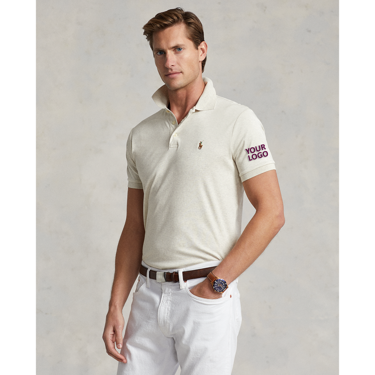 Ralph Lauren Soft Touch Polo - Slim Fit KSC53C State Heather