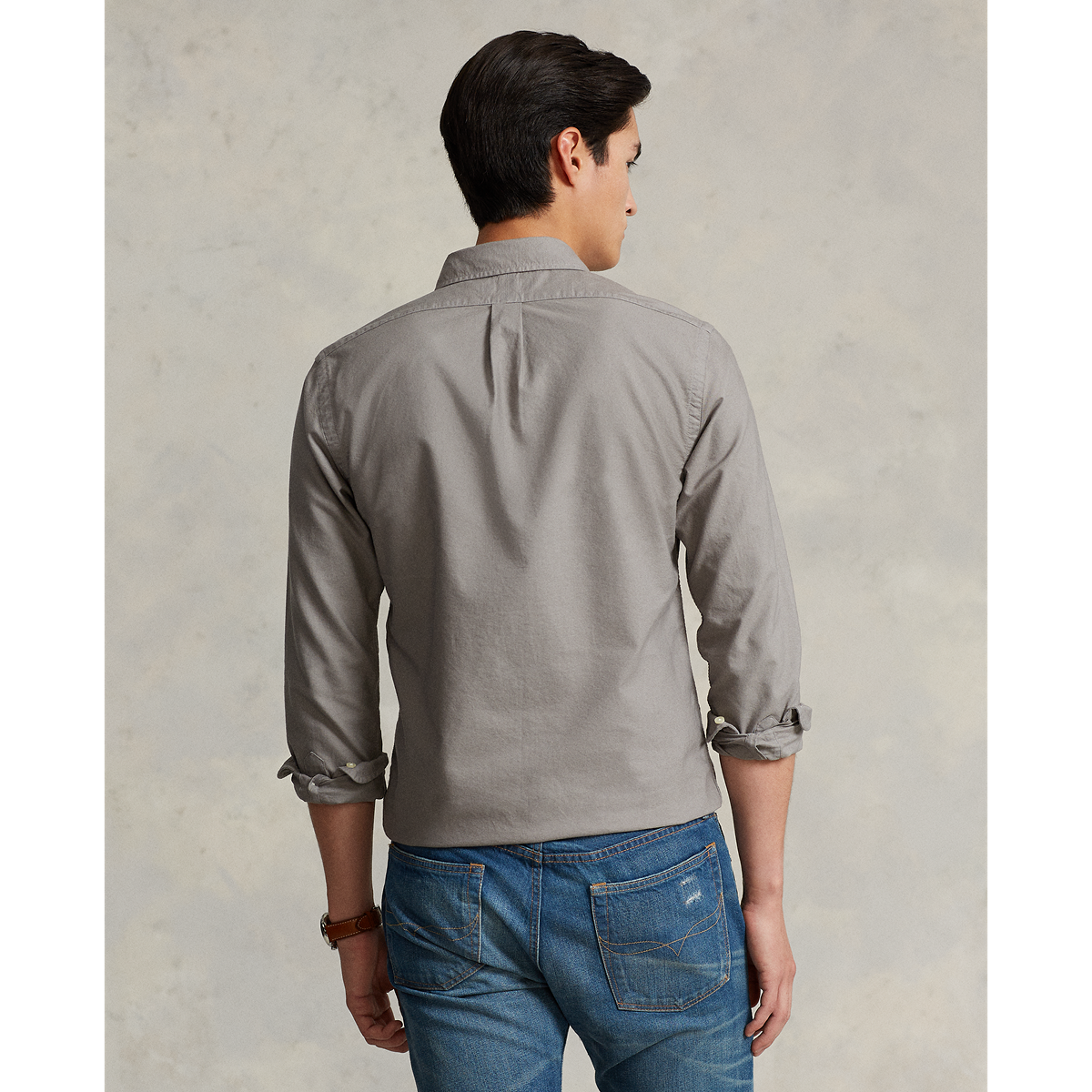 Ralph Lauren Garment Dyed Oxford Sport Shirt - Classic Fit  ZSC32A Perfect Grey