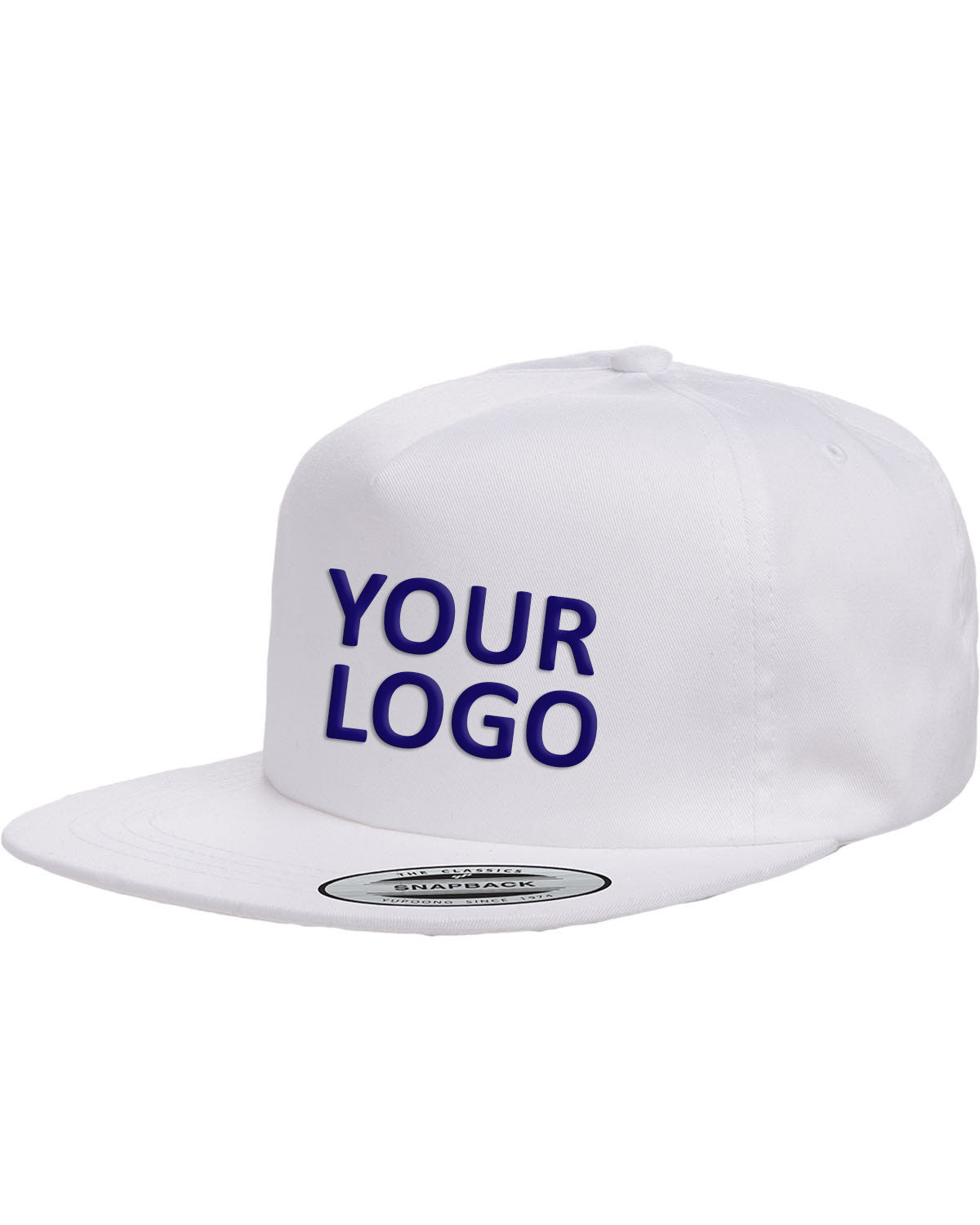 Yupoong Adult Unstructured 5-Panel Snapback Cap Y6502 WHITE