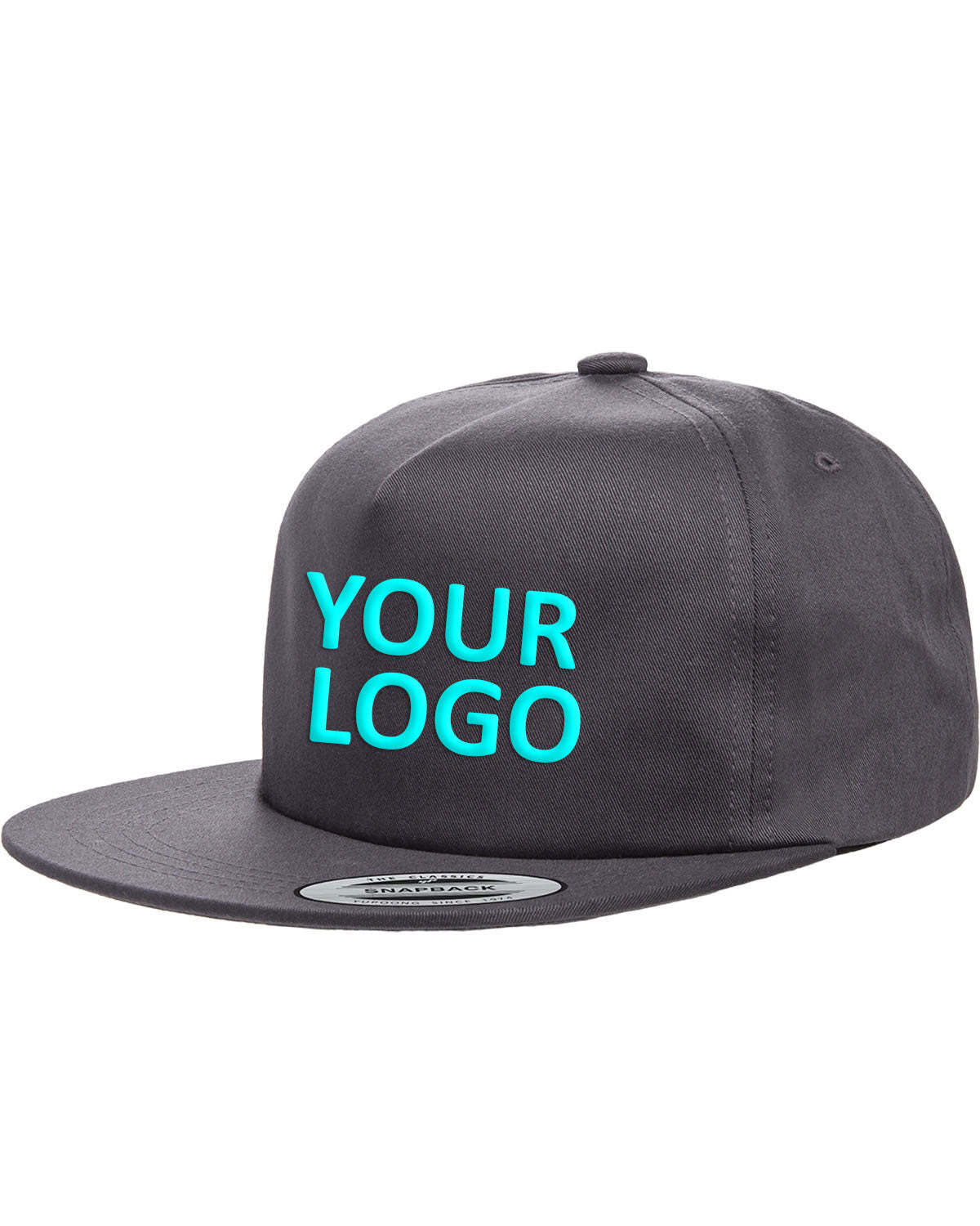 Yupoong Adult Unstructured 5-Panel Snapback Cap Y6502 CHARCOAL