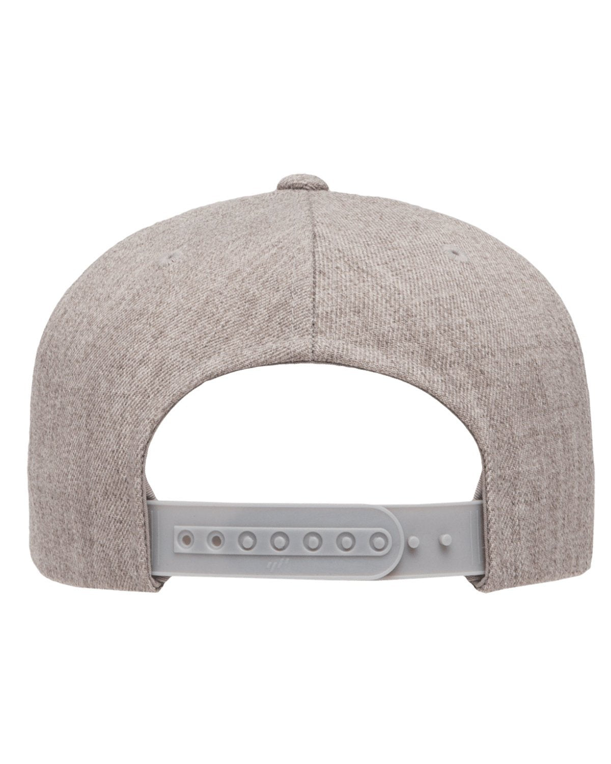 Yupoong 5-Panel Structured FlAthletic Visor Classic Branded Snapback Caps, Heather Grey